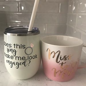 Engagement cup and engagement mug